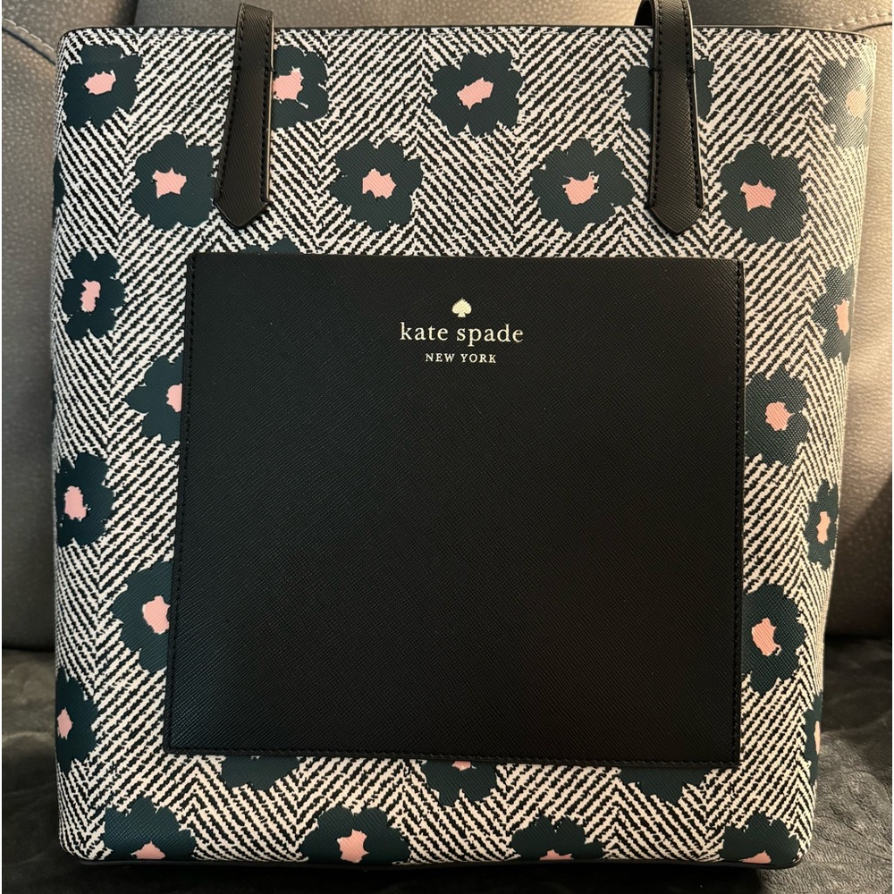 Kate Spade Floral Tote Large only used a few days- like new  great condition